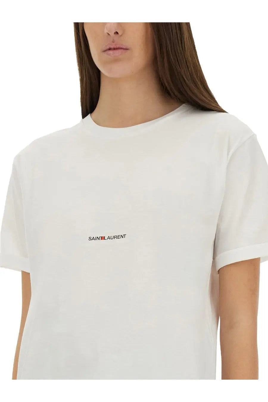 Saint Laurent Women's Boyfriend Shirt White, view 4