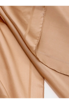 Saint Laurent Women's Cassandre Silk Scarf Beige, view 2