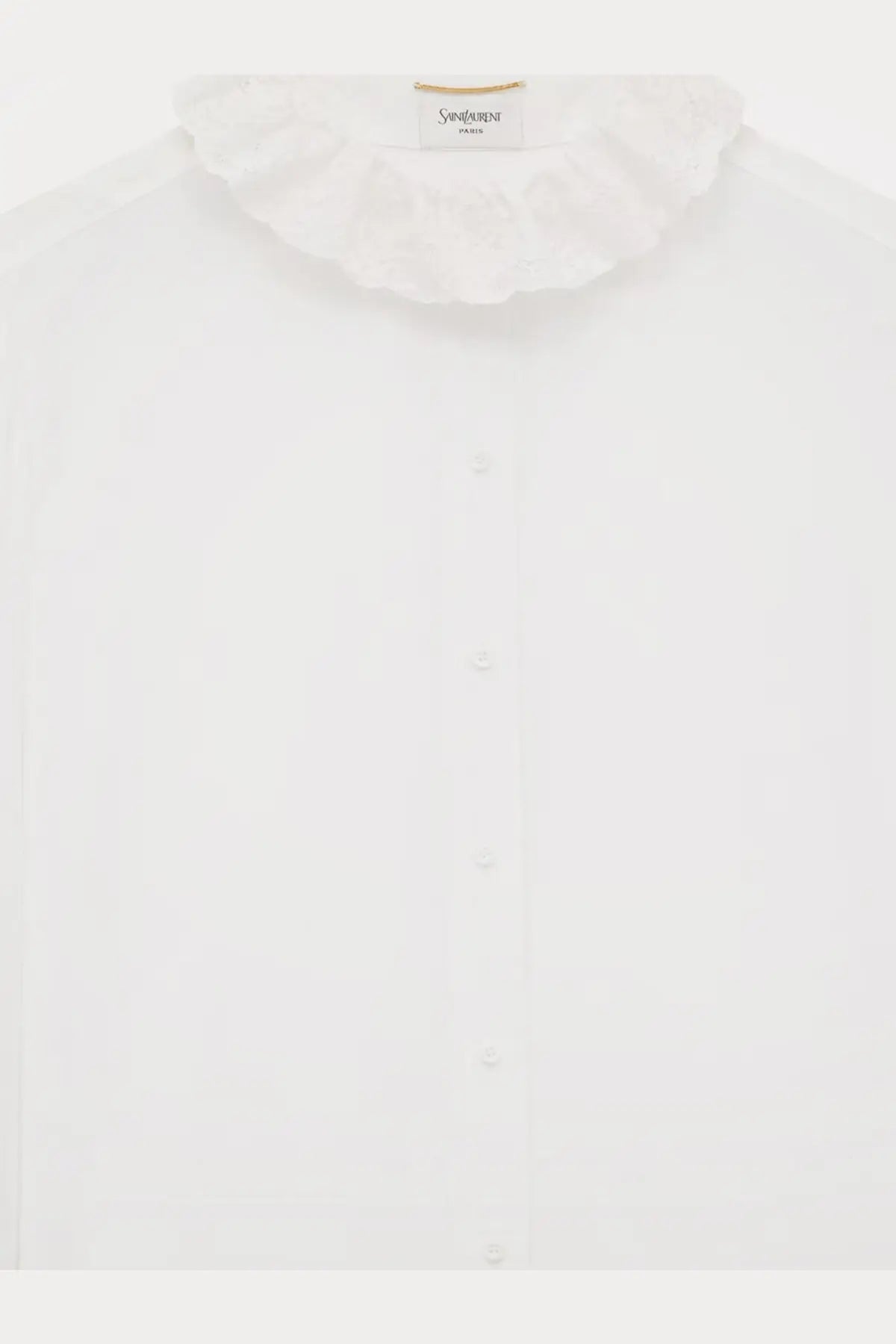 Saint Laurent Women's Certified Cotton Shirt White