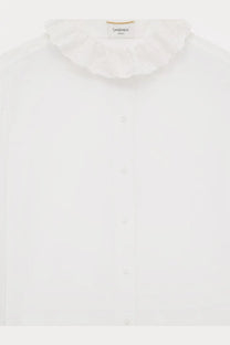 Saint Laurent Women's Certified Cotton Shirt White