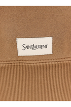 Saint Laurent Women's Certified Cotton Sweatshirt Brown, view 3