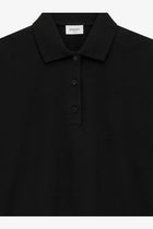 Saint Laurent Women's Cotton Blend Polo Shirt Black, view 3