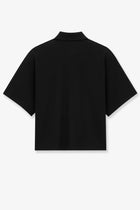 Saint Laurent Women's Cotton Blend Polo Shirt Black, view 2