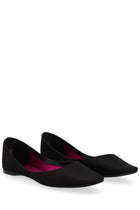 Saint Laurent Women's Crepe Satin Ballet Flats Lou Black, view 2