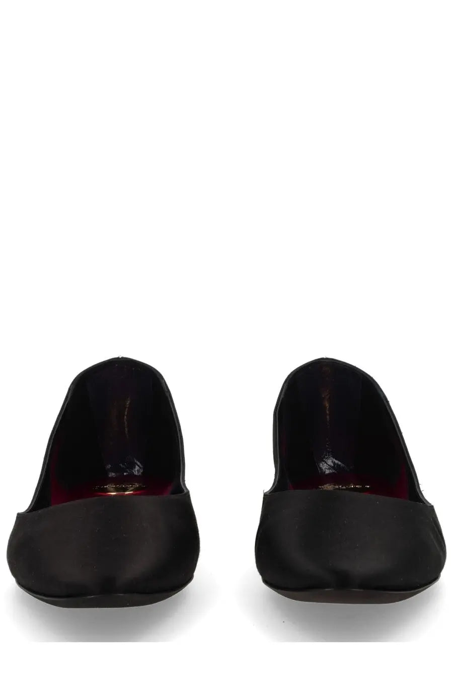 Saint Laurent Women's Crepe Satin Ballet Flats Lou Black, view 4