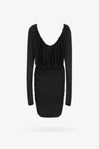 Saint Laurent Women's Cupro Dress Black, view 5