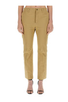 Saint Laurent Women's Drill Pants Beige