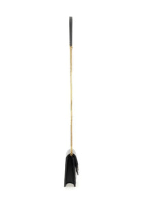 Saint Laurent women’s envelope Cassandre wallet black leather crossbody bag with gold tone chain strap