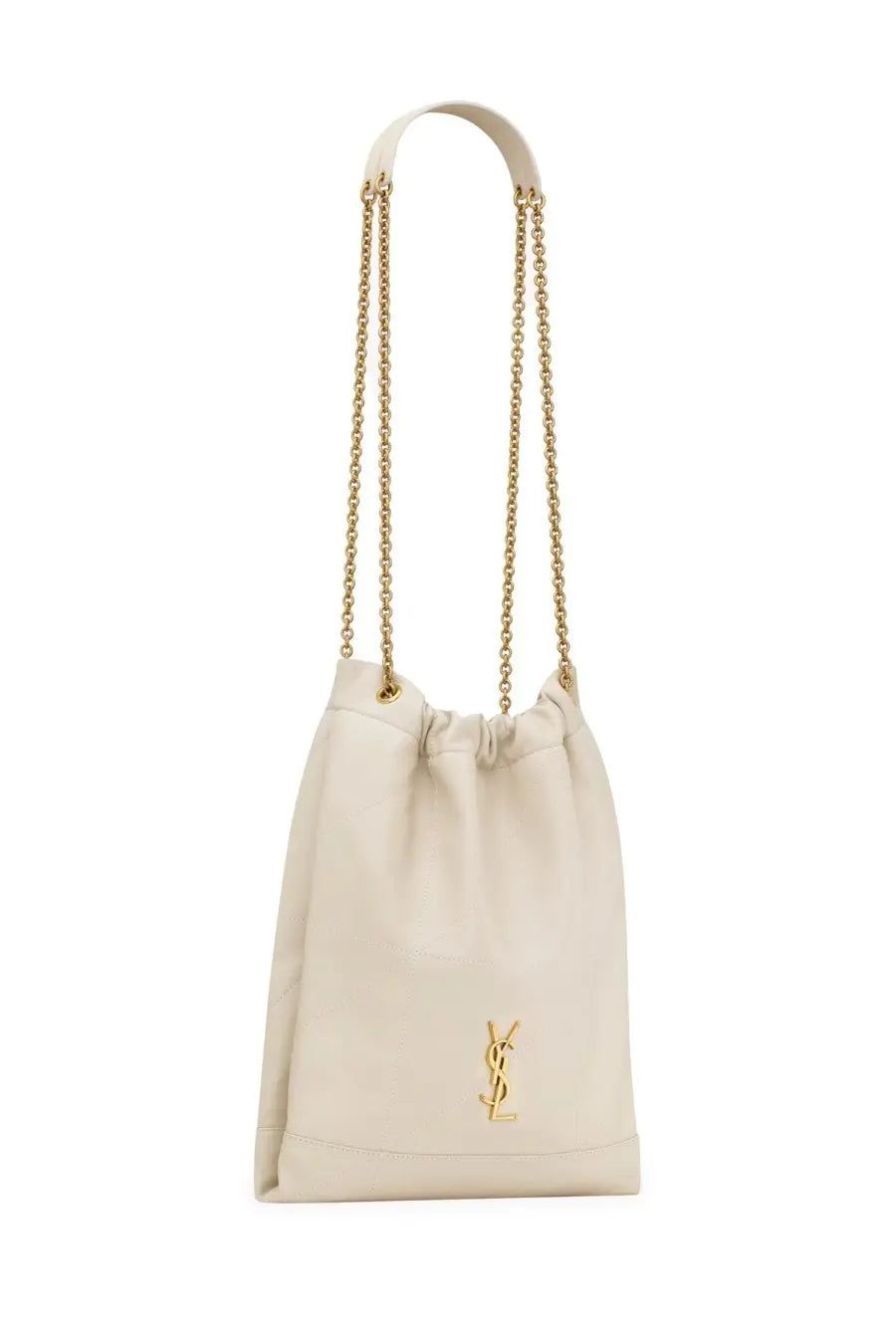Saint Laurent Women's Jamie Ponchon Bag White, view 5