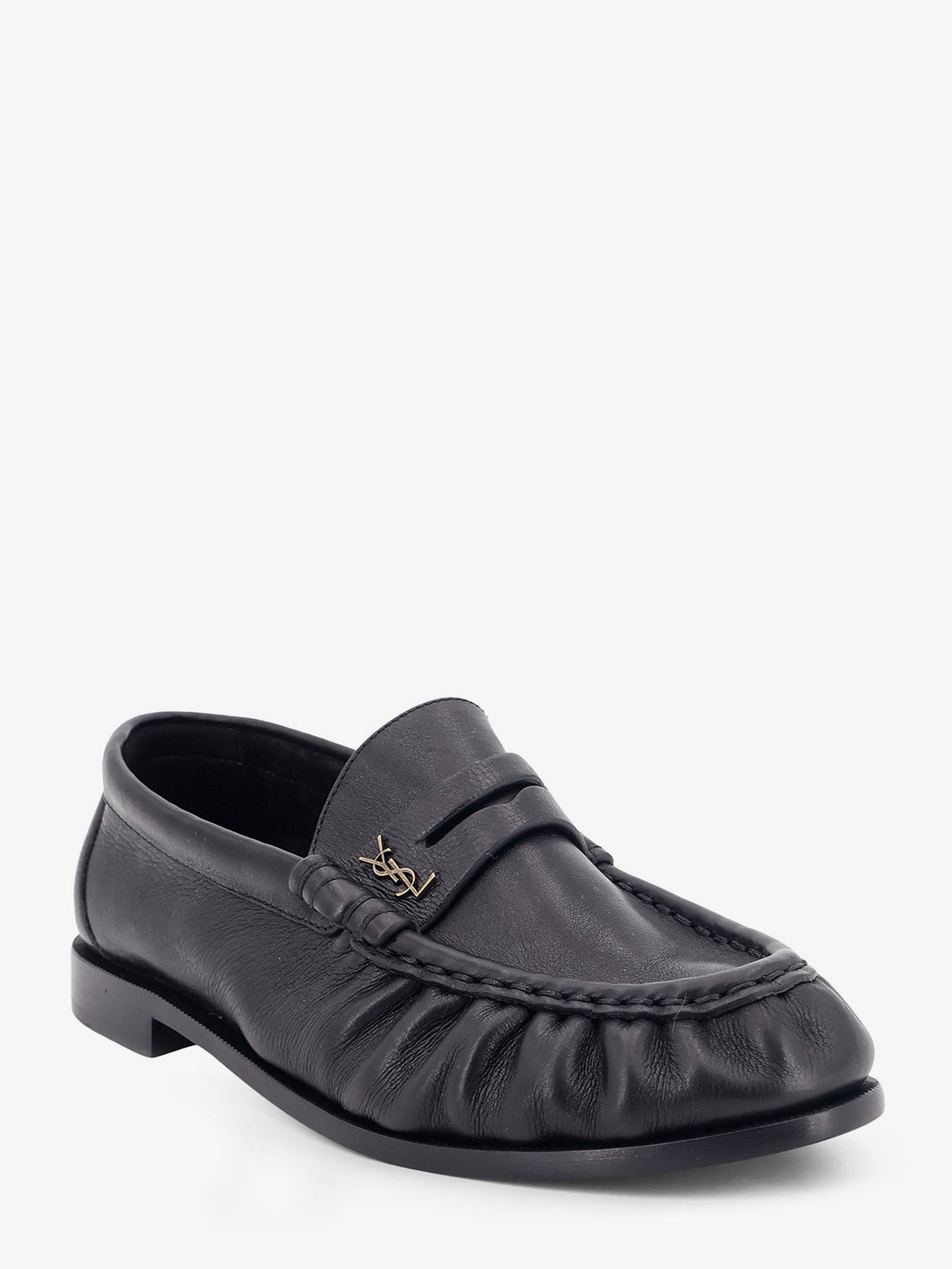 Saint Laurent Women's Le Loafer Leather Loafers Black, view 2