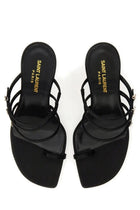 Saint Laurent Women's Leather Sandal Black, view 5