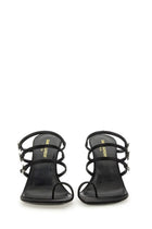 Saint Laurent Women's Leather Sandal Black, view 3