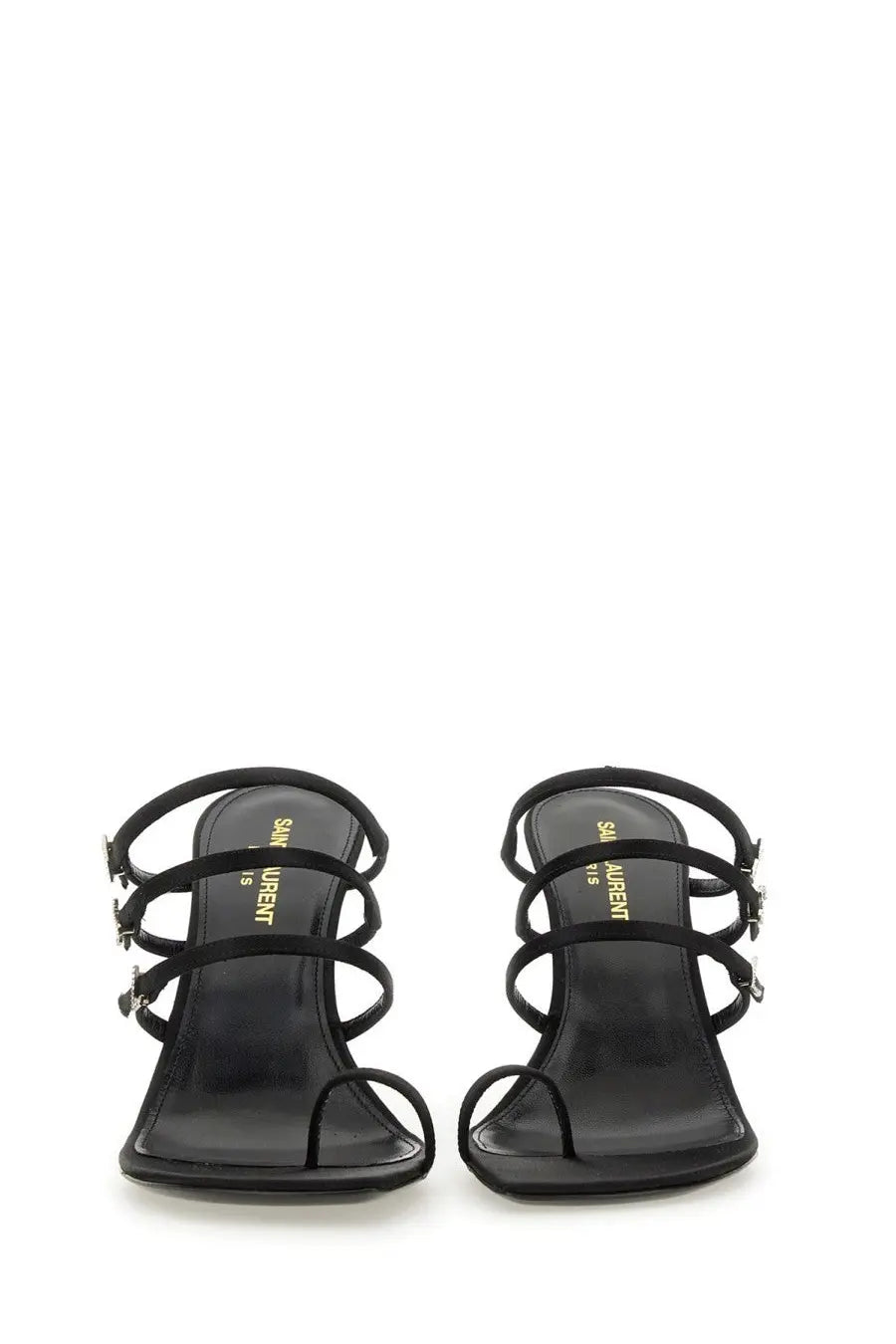 Saint Laurent Women's Leather Sandal Black, view 3