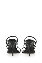 Saint Laurent Women's Leather Sandal Black, view 4