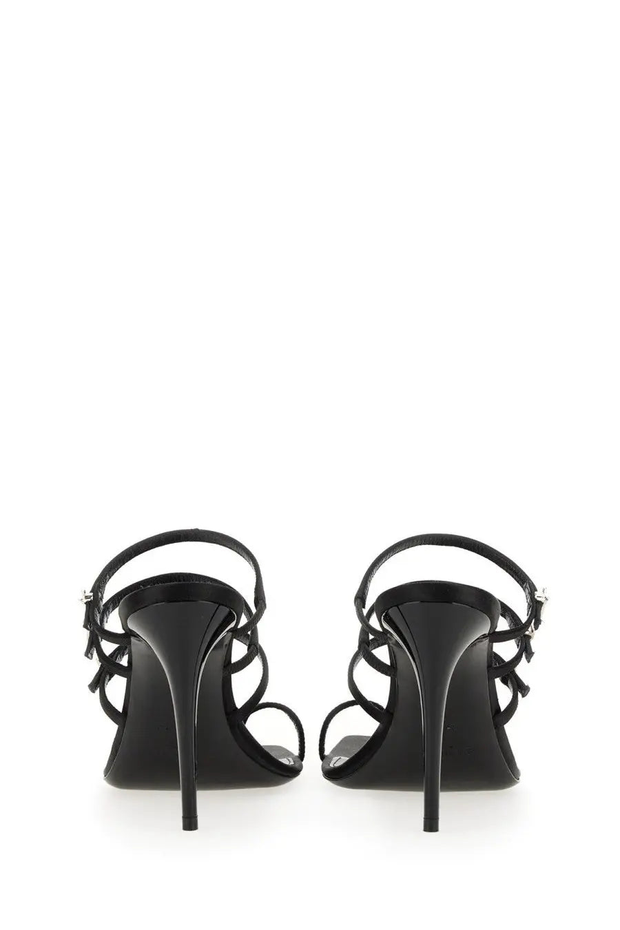 Saint Laurent Women's Leather Sandal Black, view 4