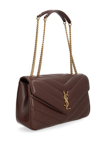 Saint Laurent Women's Loulou Medium Bag Brown, view 3
