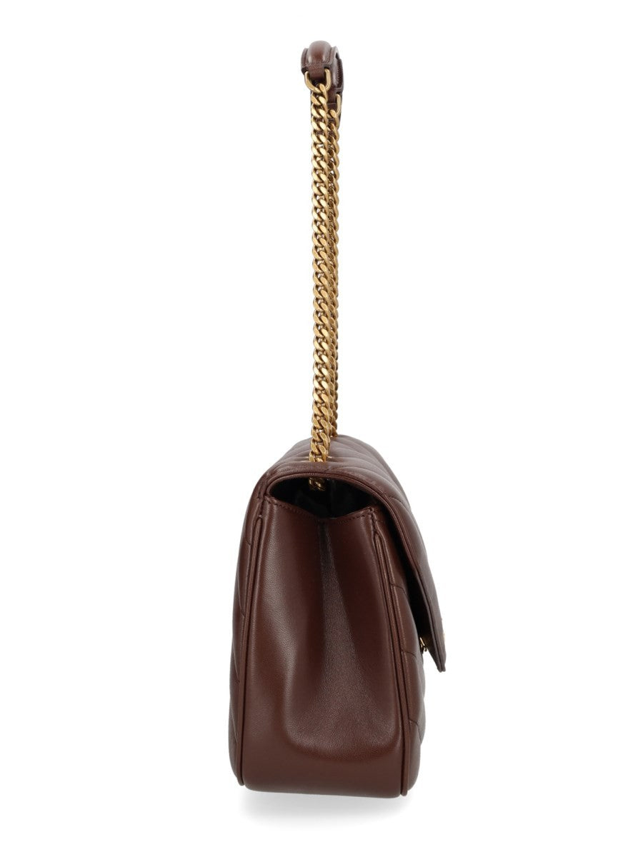 Saint Laurent Women's Loulou Medium Bag Brown, view 4
