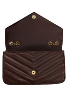Saint Laurent Women's Loulou Medium Bag Brown, view 6