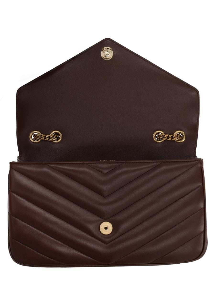 Saint Laurent Women's Loulou Medium Bag Brown, view 6