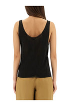 Saint Laurent Women's Lurex Knit Tank Top Black, view 3