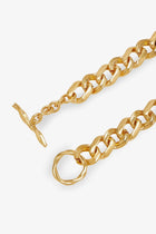 Saint Laurent Women's Metal Choker Necklace Gold, view 2