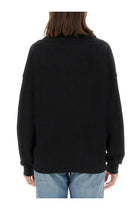 Saint Laurent Women's Neck Sweatshirt Black, view 3