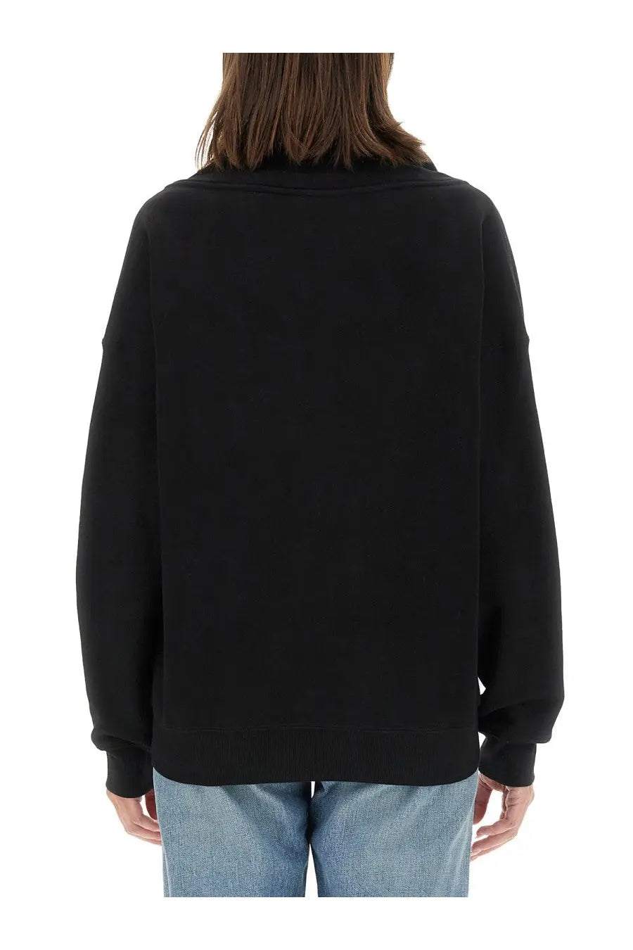 Saint Laurent Women's Neck Sweatshirt Black, view 3