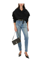 Saint Laurent Women's Neck Sweatshirt Black, view 2