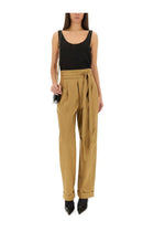 Saint Laurent Women's Pants Gurhka Serge Beige, view 2