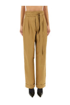 Saint Laurent Women's Pants Gurhka Serge Beige