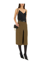 Saint Laurent Women's Pants Skirt Brown, view 2