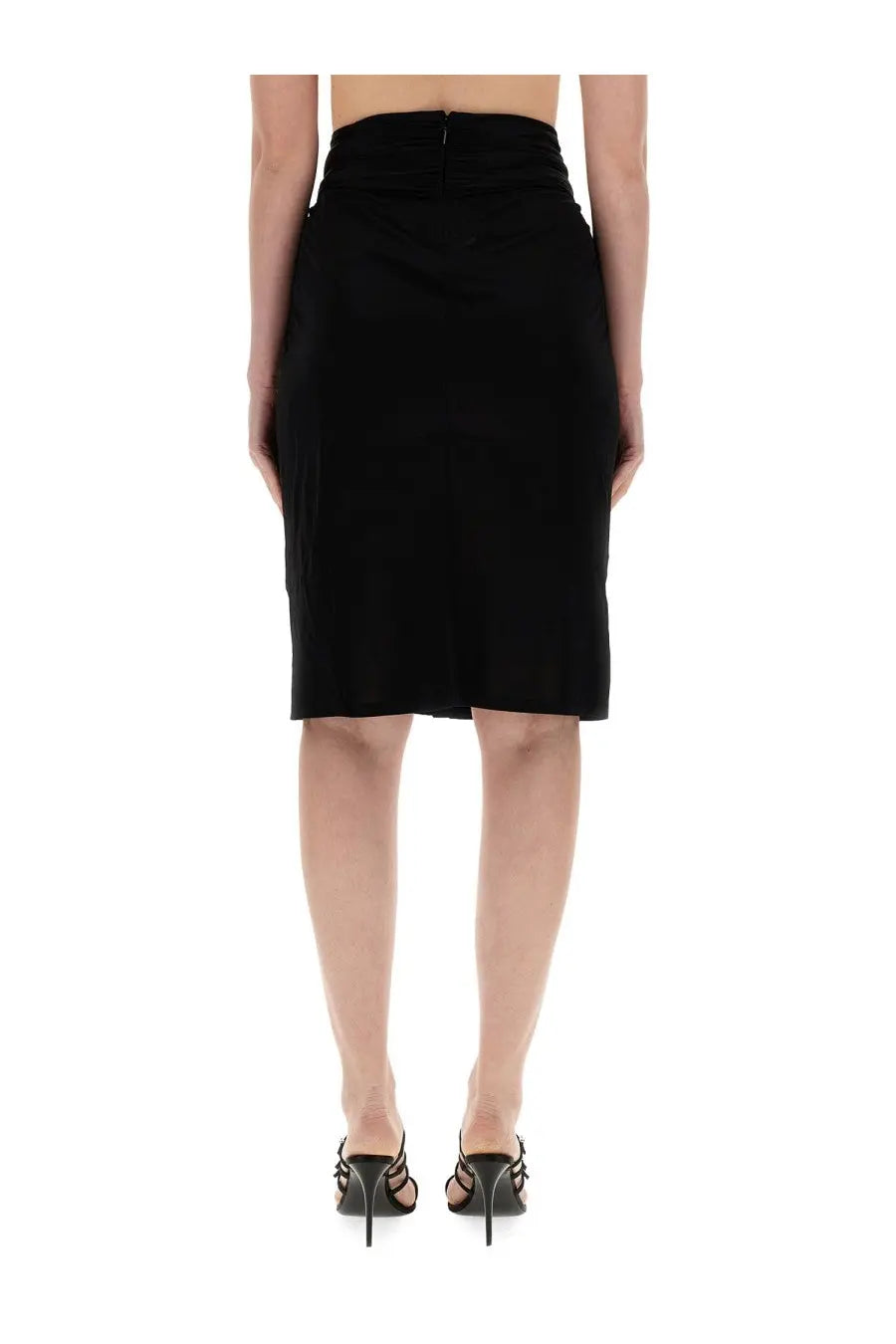 Saint Laurent Women's Pencil Skirt Black, view 3