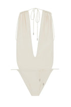 Saint Laurent Women's One Piece Swimsuit White
