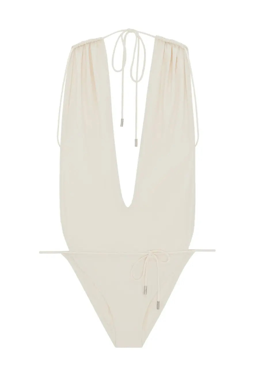 Saint Laurent Women's One Piece Swimsuit White