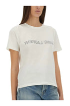 Saint Laurent Women's Saint Laurent Reverse Shirt White, view 4