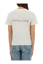 Saint Laurent Women's Saint Laurent Reverse Shirt White, view 3