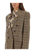Saint Laurent Women's Silk and Cashmere Jacket Beige, view 4