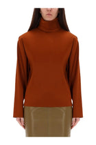 Saint Laurent Women's Silk Top Red, view 4