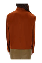 Saint Laurent Women's Silk Top Red, view 5
