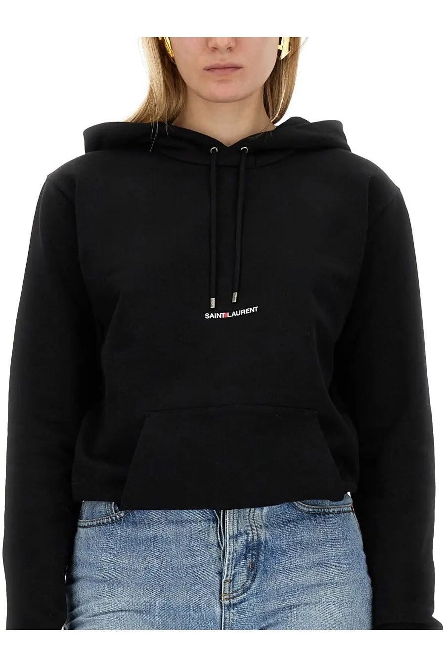 Saint Laurent Women's Sweatshirt Black, view 4