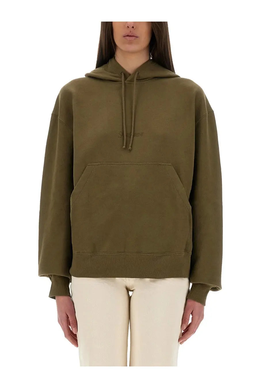 Saint Laurent Women's Sweatshirt Green