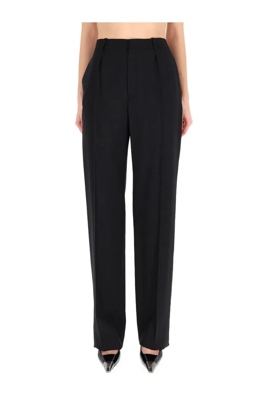 Saint Laurent Women's Tailored Pants Black