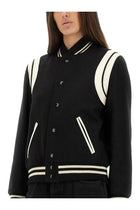 Saint Laurent Women's Teddy in Wool Black, view 4