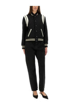 Saint Laurent Women's Teddy in Wool Black, view 2