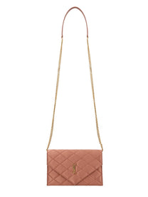 Saint Laurent Women's Wallet with Chain Paris Pink, view 4