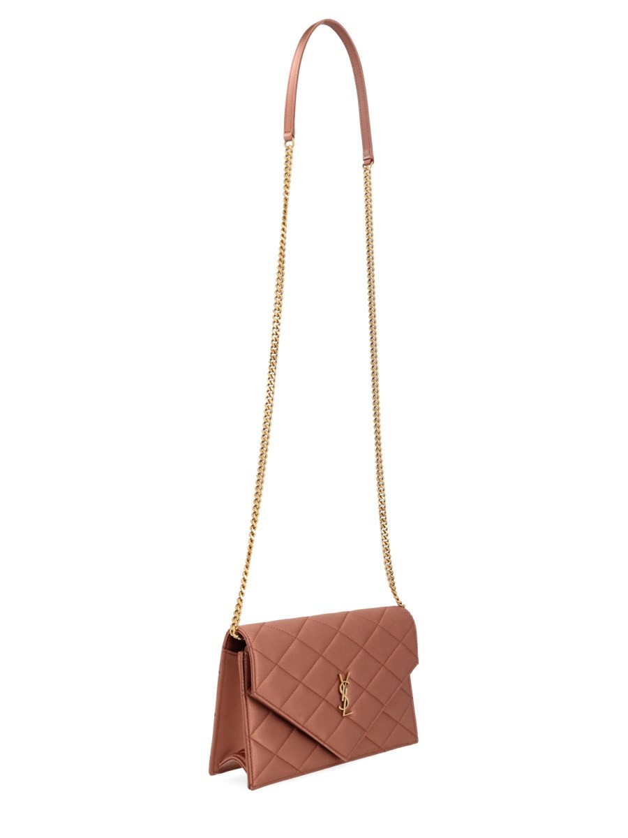 Saint Laurent Women's Wallet with Chain Paris Pink, view 6
