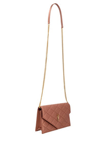 Saint Laurent Women's Wallet with Chain Paris Pink, view 6
