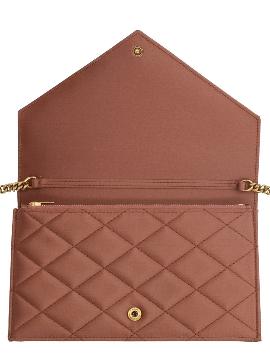 Saint Laurent Women's Wallet with Chain Paris Pink, view 7