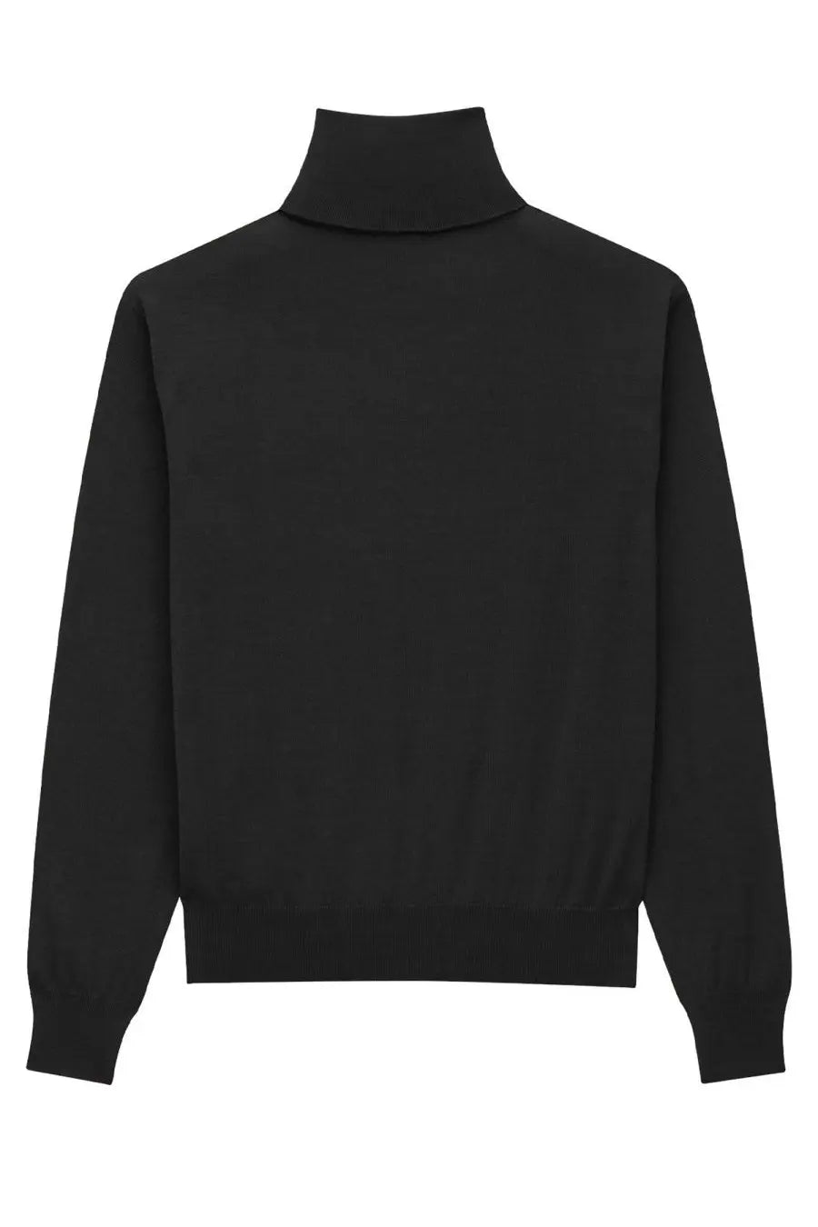 Saint Laurent Women's Wool and Silk Turtleneck Pullover Black, view 2