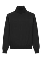 Saint Laurent Women's Wool and Silk Turtleneck Pullover Black